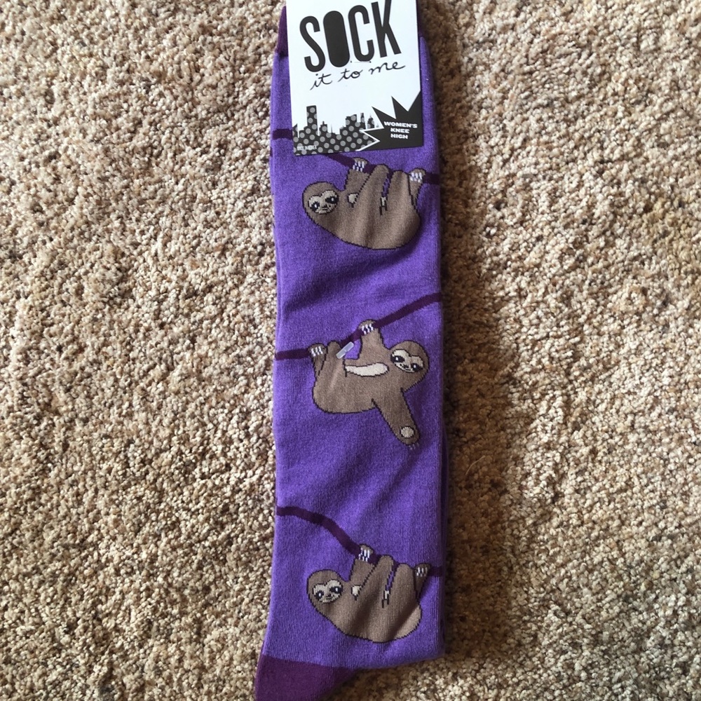 Sloth knee length socks